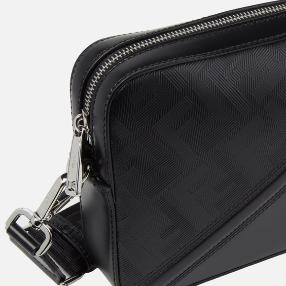 FENDI Diagonal Camera Case Shoulder Bag BLACK 7M0286 NWT BOX Authentic - Picture 5 of 9